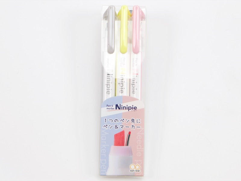 Sun-Star Ninipie Pen and Marker 3 Color Set