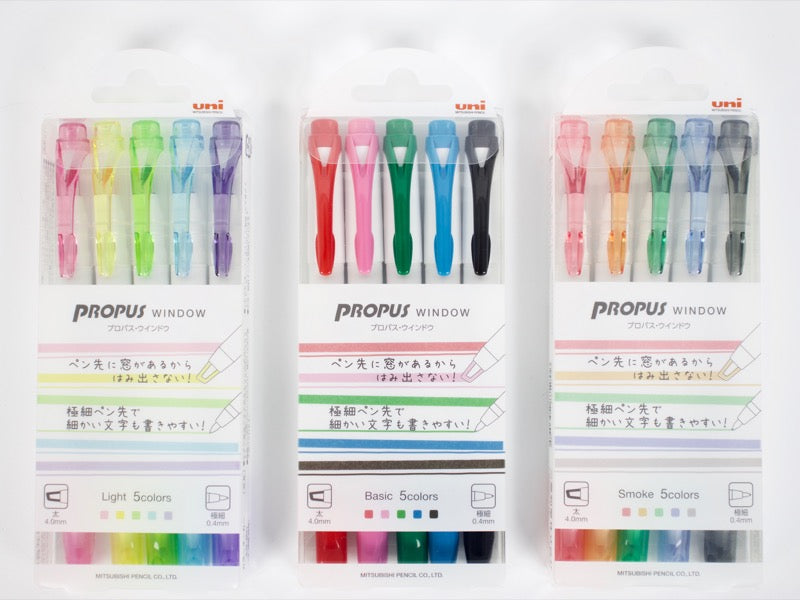Propus Window Color Marker 5 Color Set - Tokyo Pen Shop