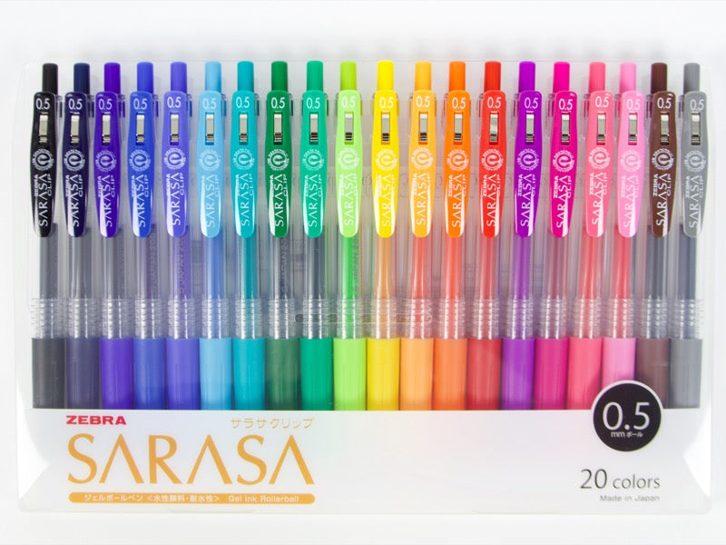 Sarasa Clip 20 Color Set .5 mm
