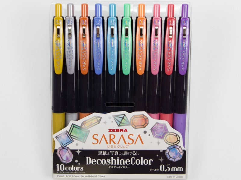 Sarasa Clip Deco Shine 10 Color Set