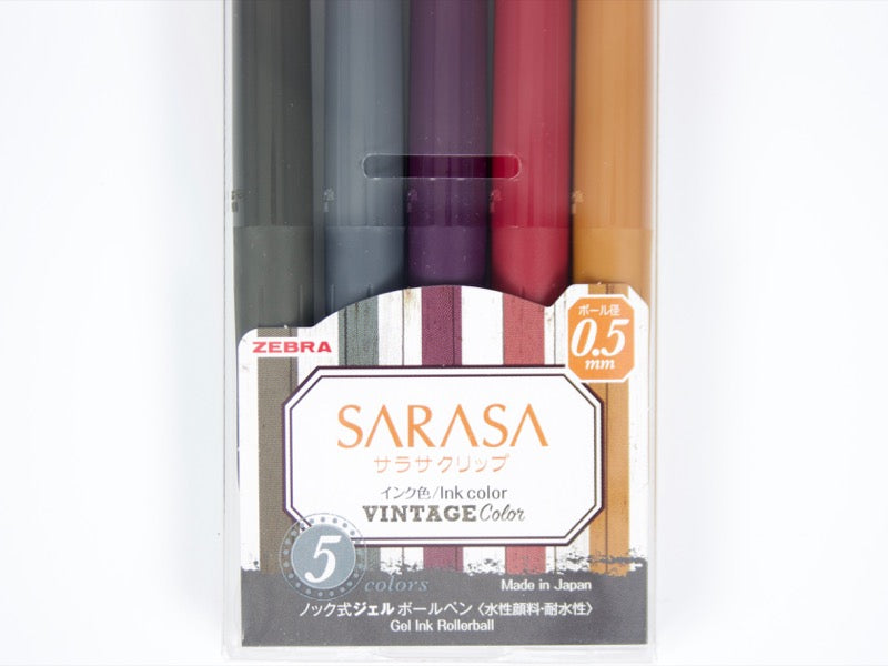 Sarasa Clip Vintage 5 Color Set Series 2