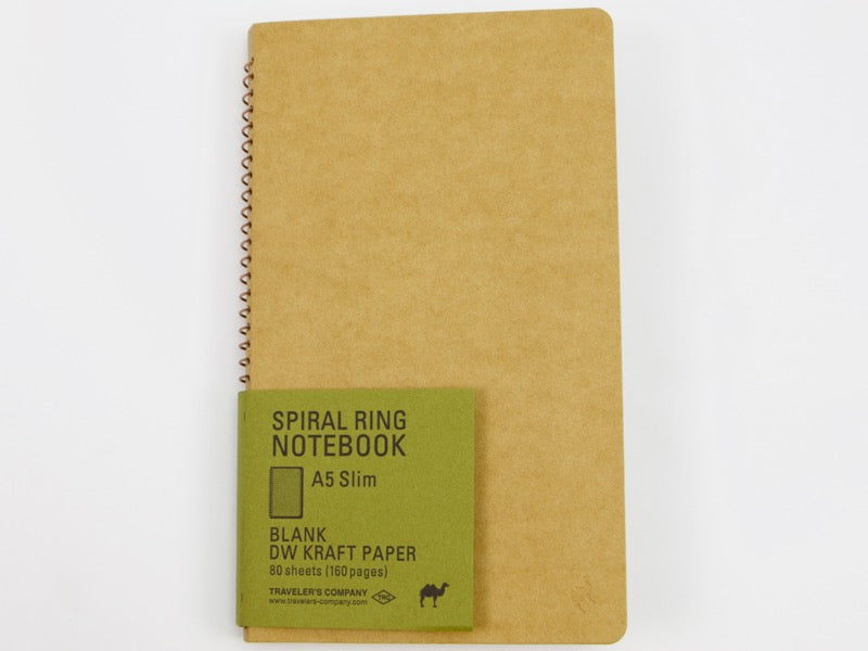 Papel Kraft fino A5 DW de Traveler's Company con espiral