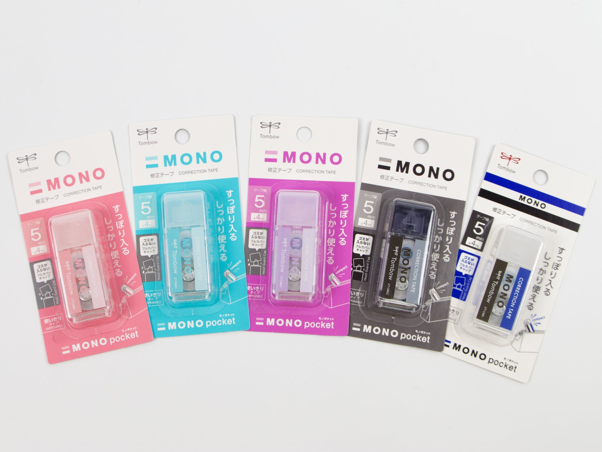 Tombow Mono Air Pen-Type Correction Tape, Refillable, Clear Applicator, 0.19 x 236