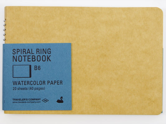 Traveler's Company Watercolor Paper B6 Spiral