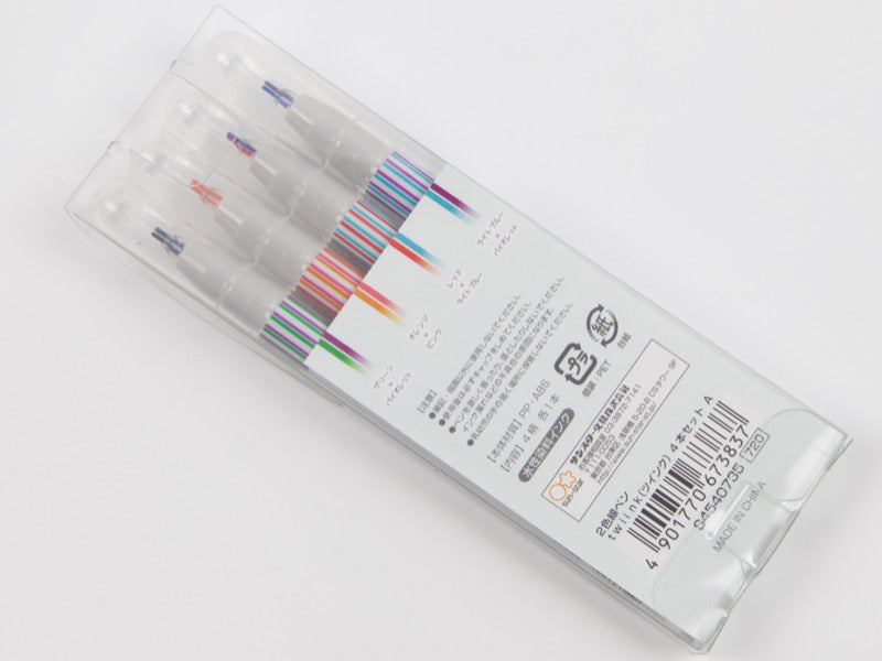 Sun-Star Twiink Twin Ink Marker 4 Color Set