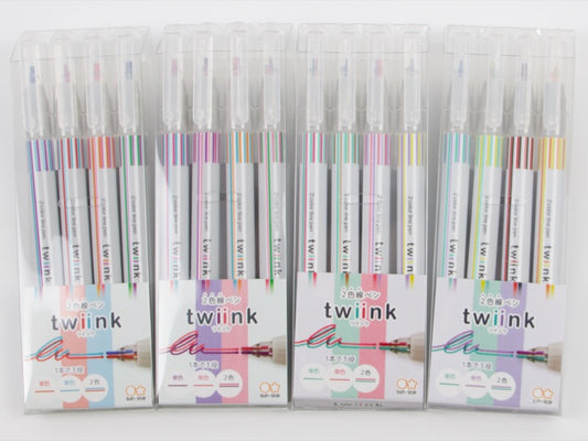 Sun-Star Twiink Twin Ink Marker 4 Color Set