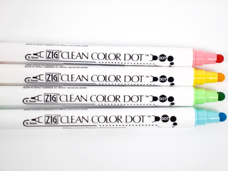Kuretake Clean Color Dot 4 Color Set