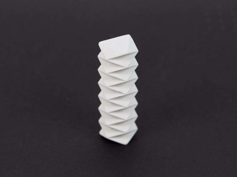 ZIGZAG Polygonal Eraser White